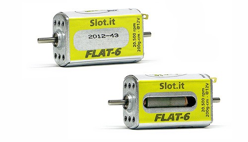 Motor Slot.it Flat-6/20k (20500U@12V) Flat-Can f.Slotcars 1:32 GT/LMP