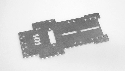 Fahrwerk PLAFIT P3 Super 24 Grundplatte 96,5x1,2mm Aluminium f.Slotcars 1:24