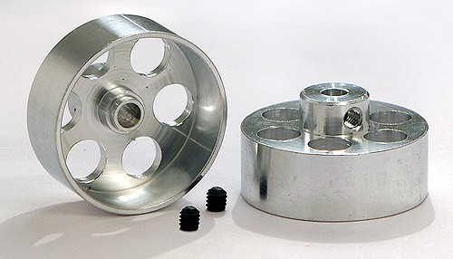 Felge MB Ø21,5x8mm Aluminium gelocht m.Flachhump f.Ø3mm
