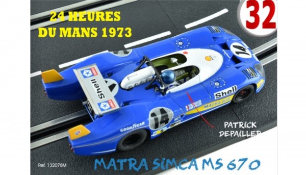 Slotcar 1:32 analog LE MANS MINIATURES MS670 Le Mans 1973 No. 14 High Detail Resin Collectors Edition