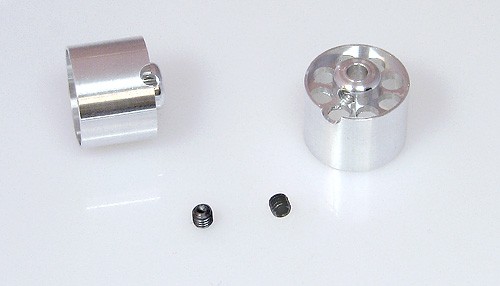 Felgen ProRacing-2 Ø15x11-13mm f.Ø3mm Aluminium Flachhump m.Innensechskant f.Moosgummi